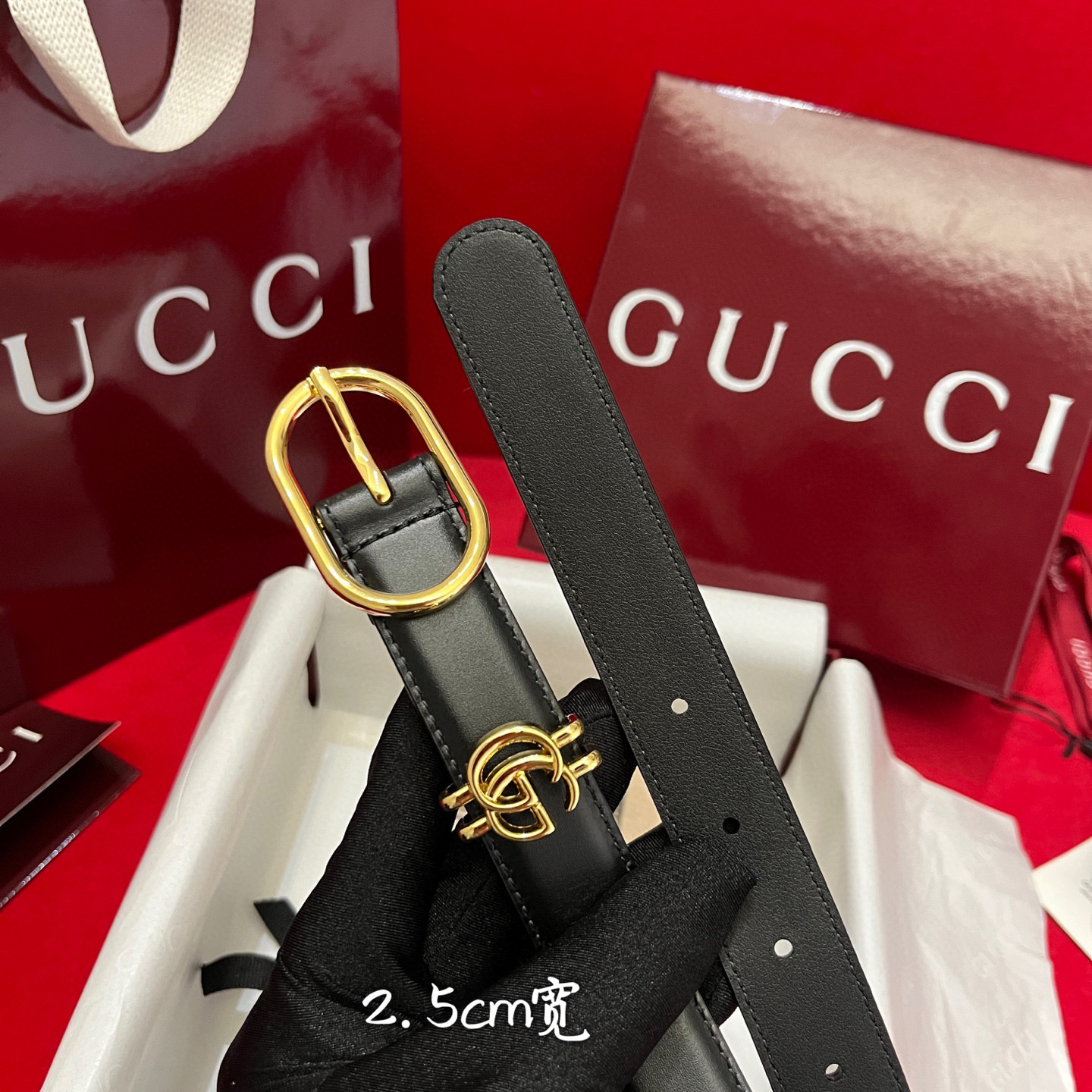 Gucc* Women Belt-2.5CM