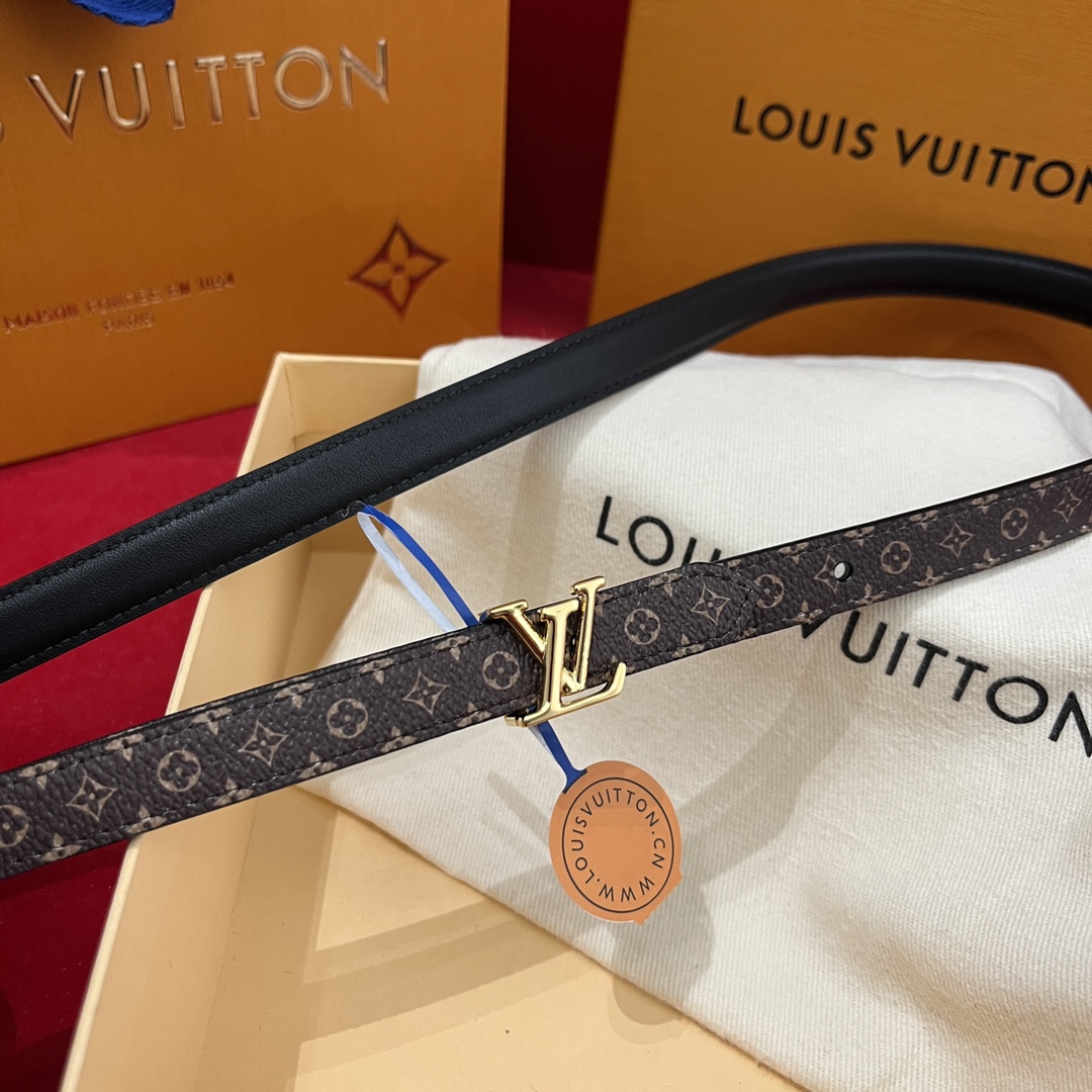 Louis Vuitt*n Women Belt-1.5CM