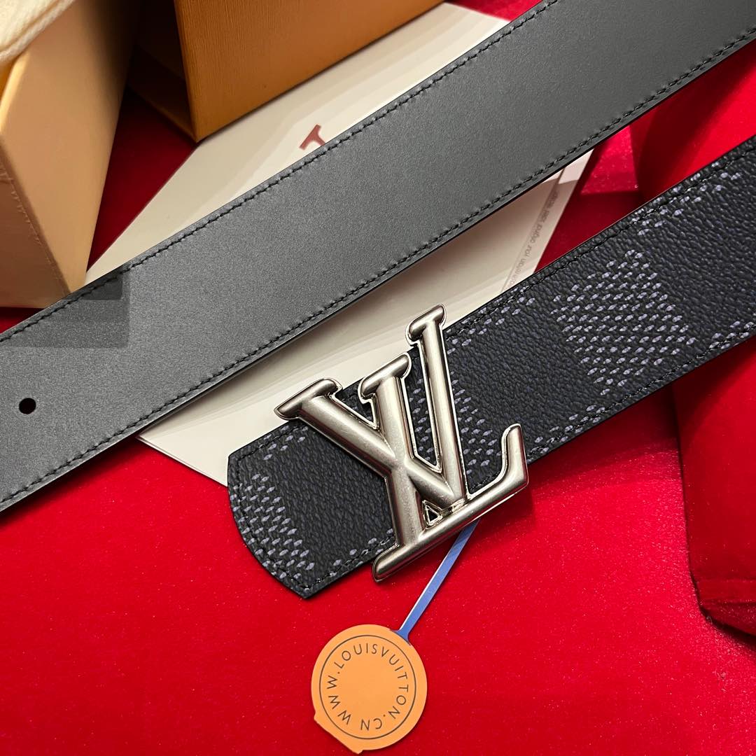 Louis Vuitt*n Men Belt-4CM