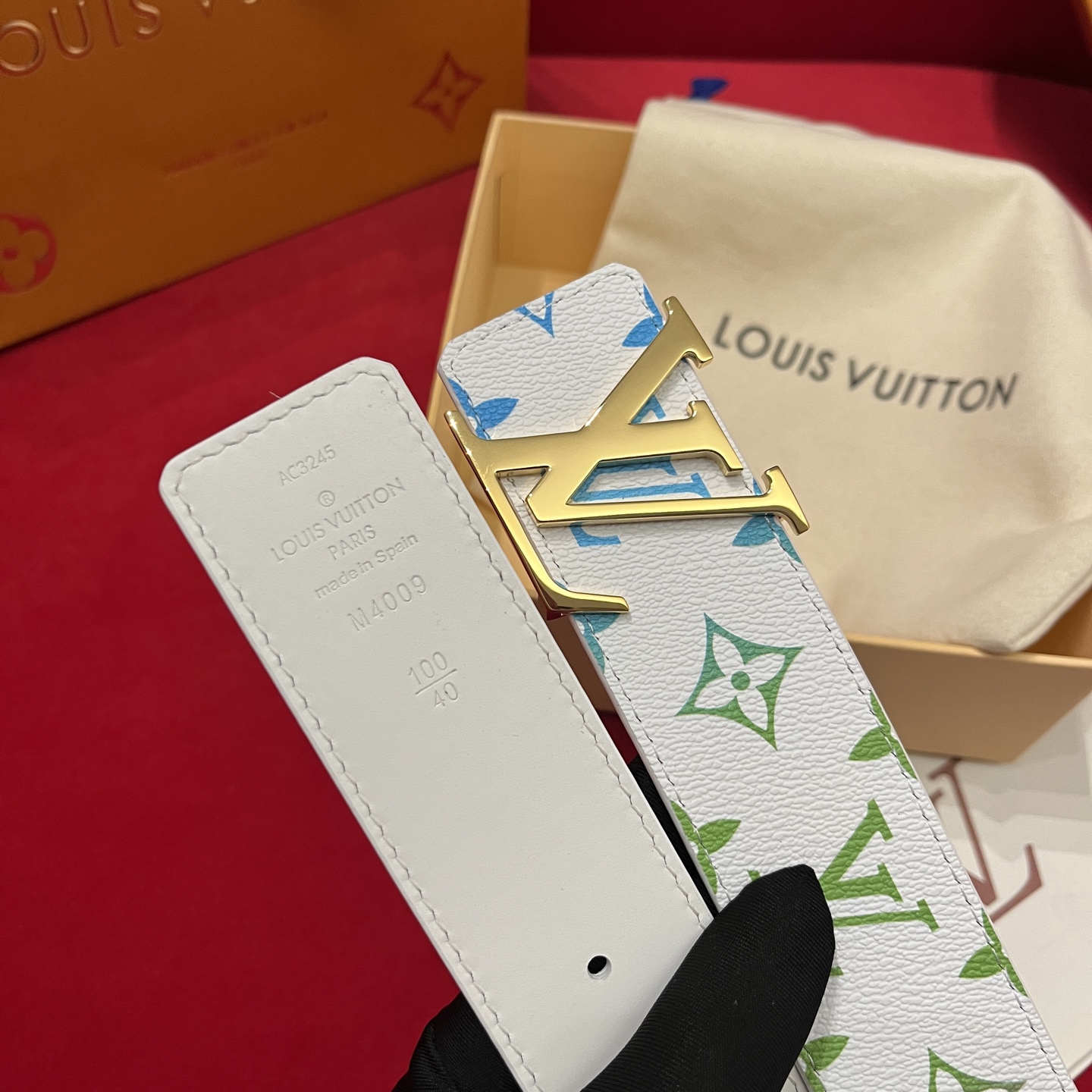 Louis Vuitt*n Men Belt-4CM