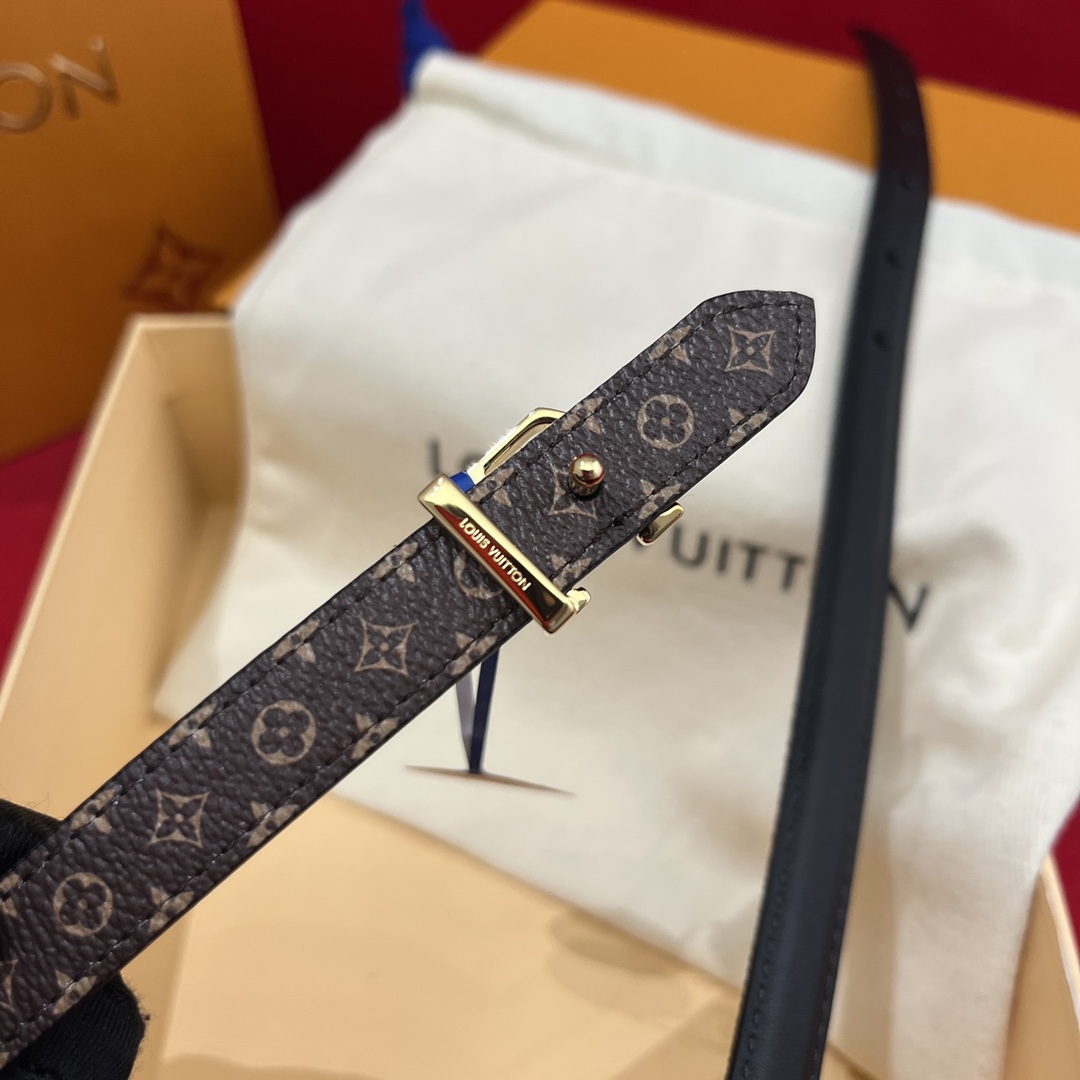 Louis Vuitt*n Women Belt-1.5CM
