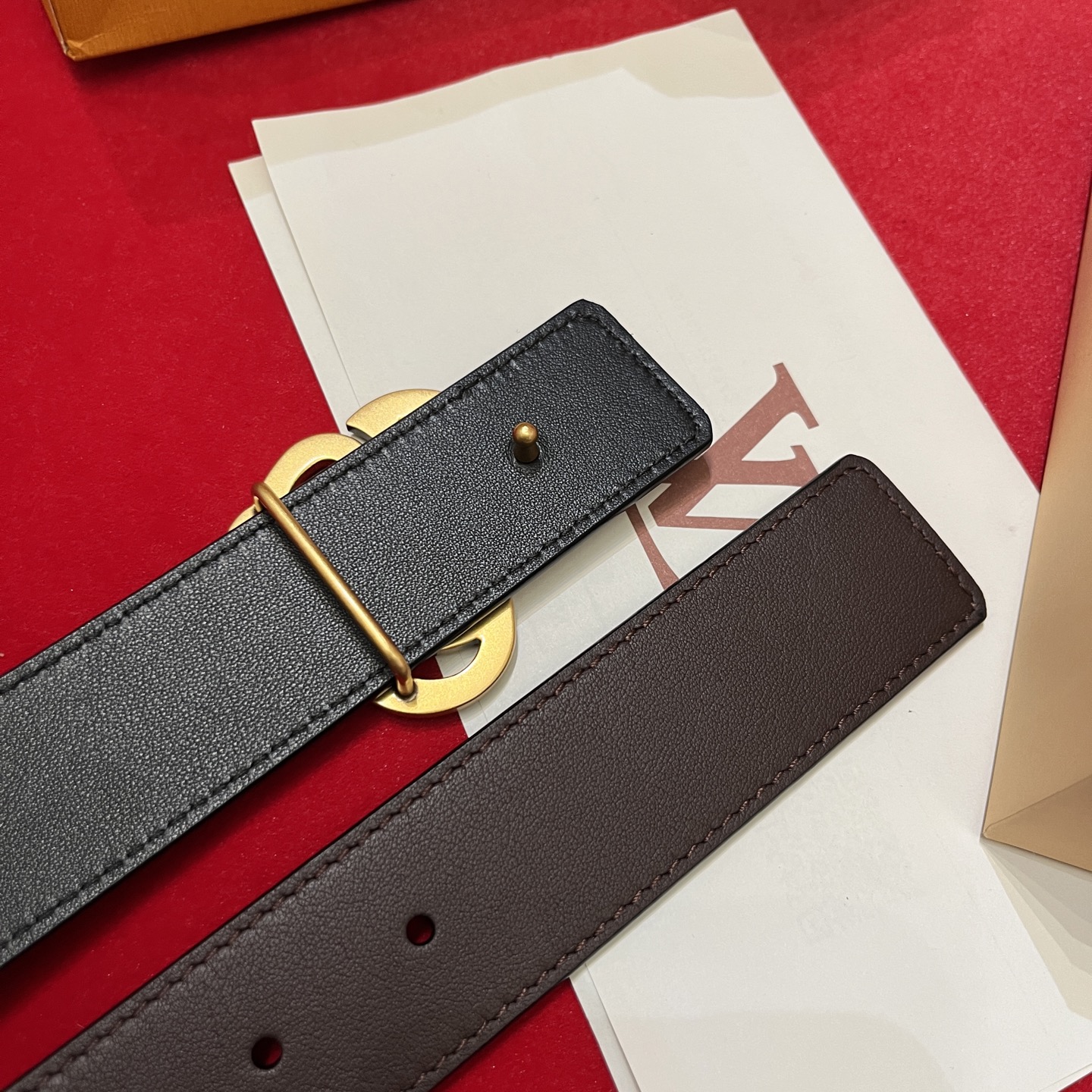 Louis Vuitt*n Men Belt-3.5CM