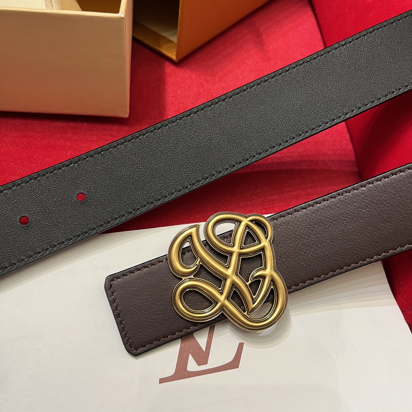 Louis Vuitt*n Men Belt-3.5CM