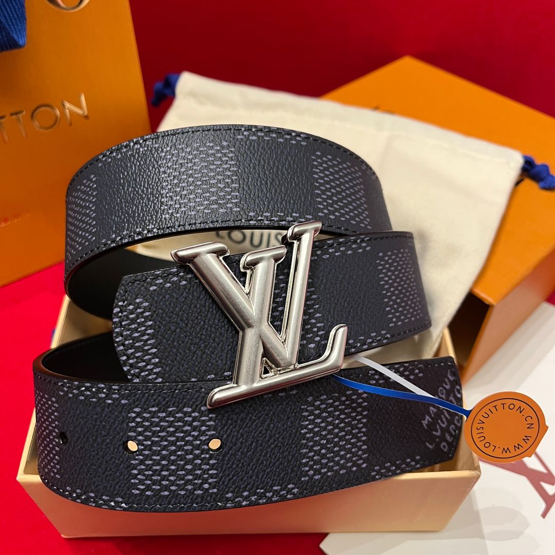 Louis Vuitt*n Men Belt-4CM