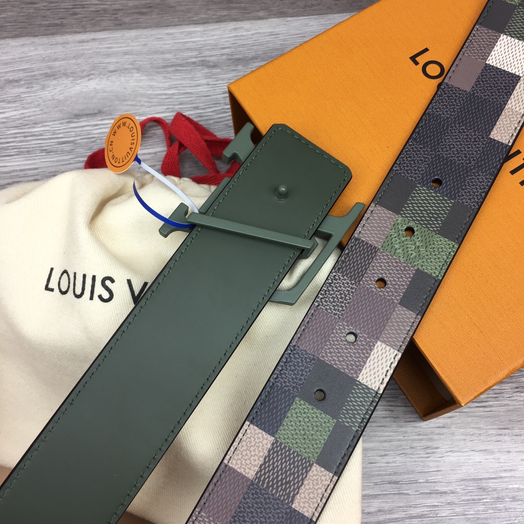 Louis Vuitt*n Men Belt-4CM
