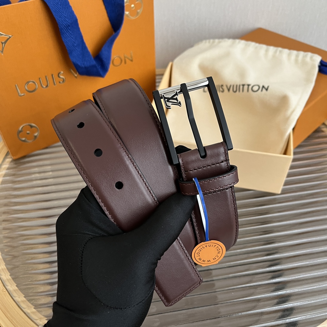 Louis Vuitt*n Men Belt-3.5CM