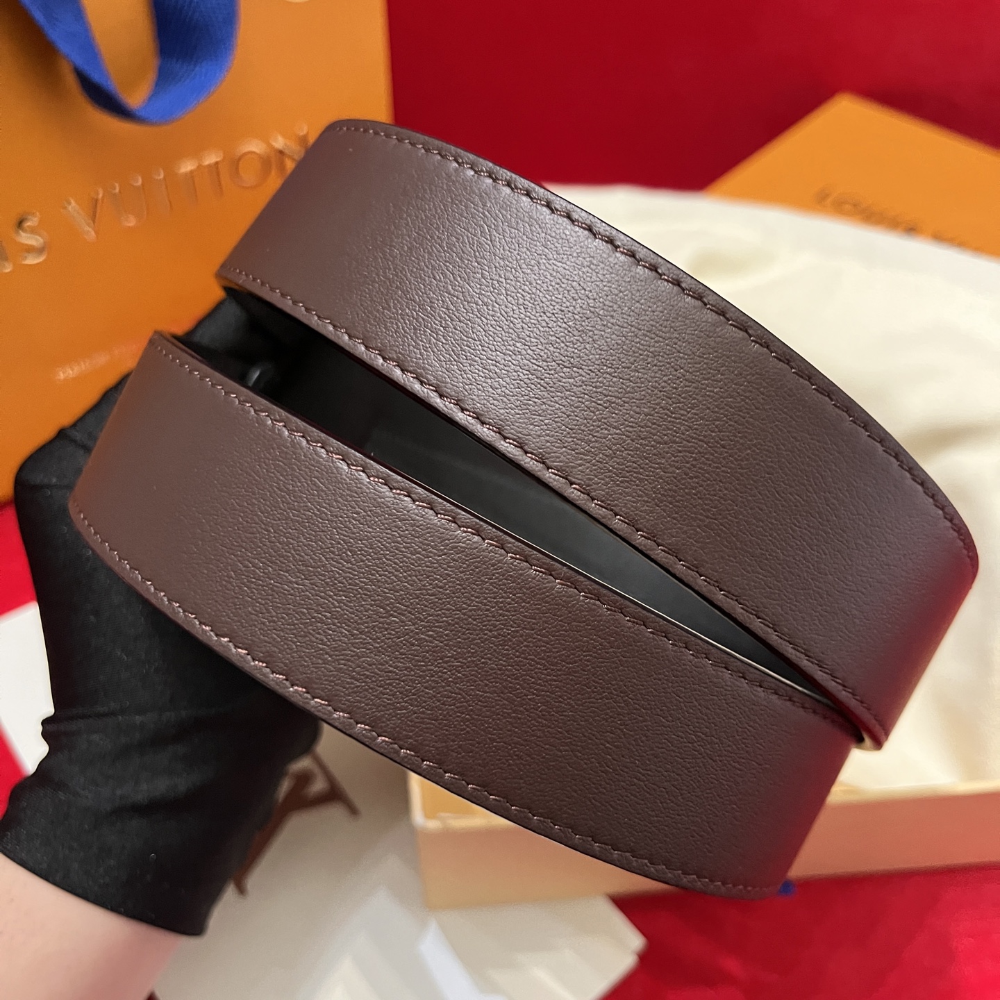 Louis Vuitt*n Men Belt-3.5CM