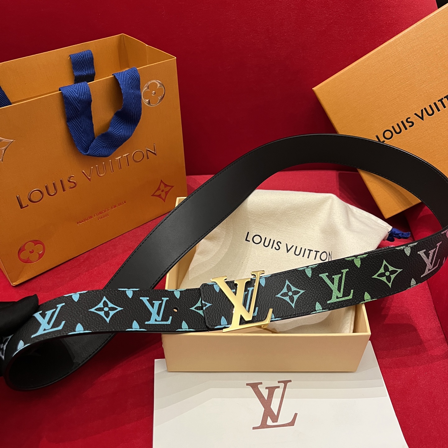 Louis Vuitt*n Men Belt-4CM