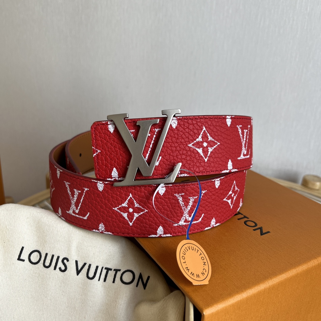 Louis Vuitt*n Men Belt-4CM