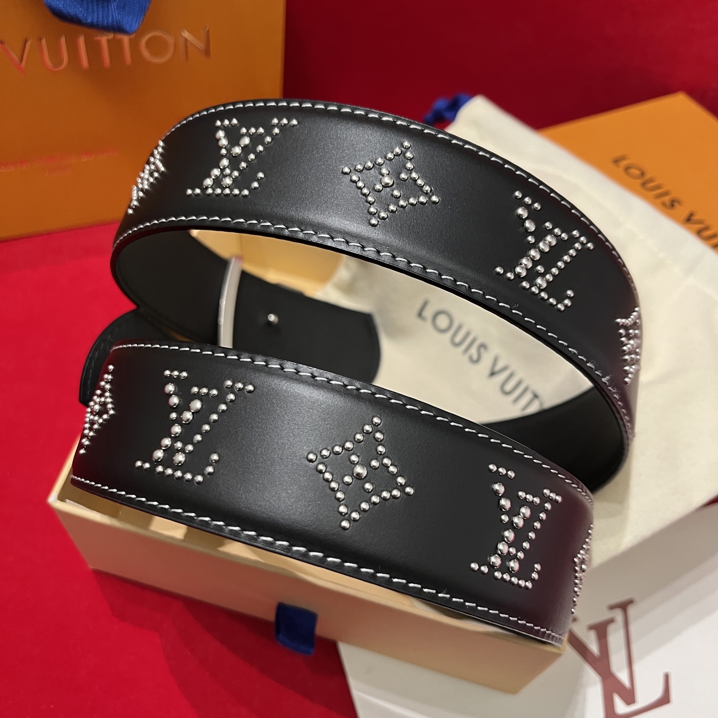 Louis Vuitt*n Men Belt-4CM