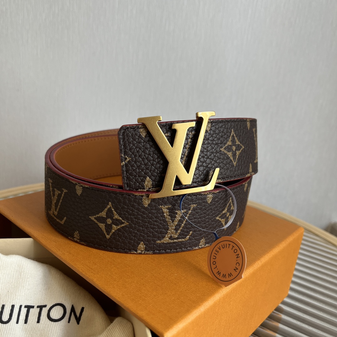 Louis Vuitt*n Men Belt-4CM