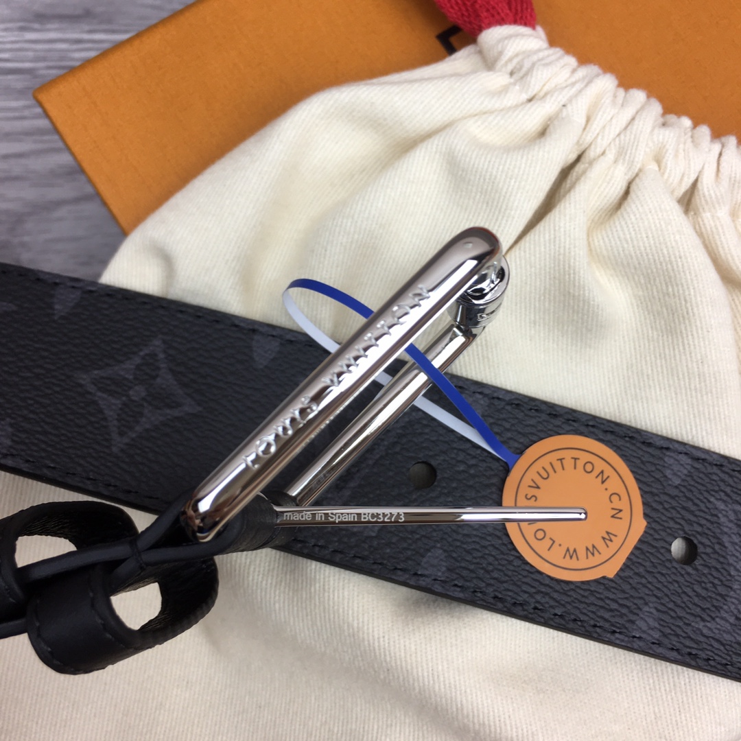 Louis Vuitt*n Men Belt-4CM