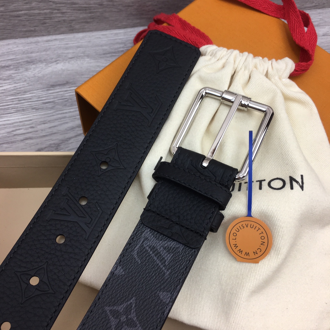 Louis Vuitt*n Men Belt-4CM