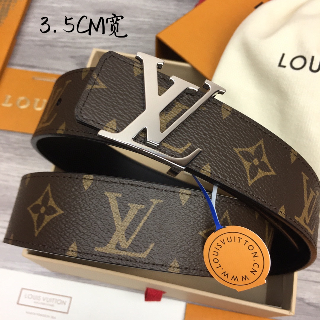 Louis Vuitt*n Men Belt-3.5CM