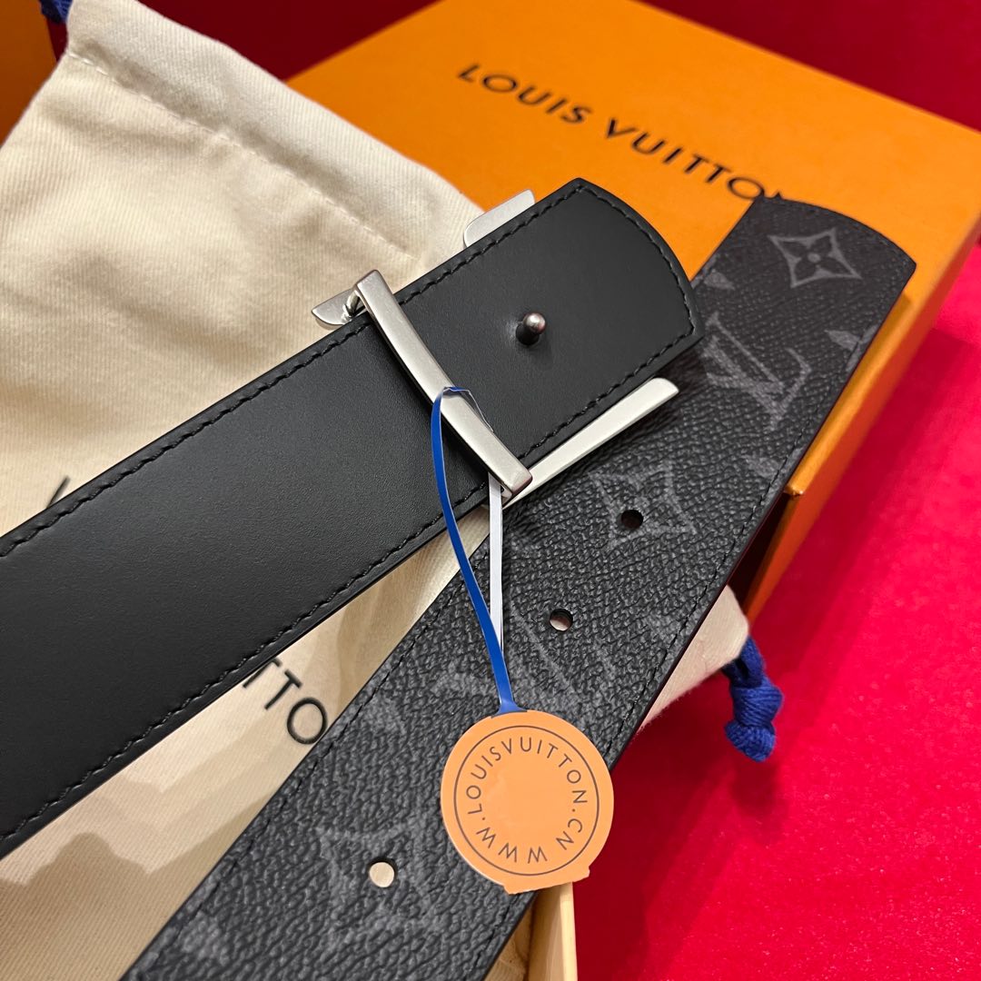 Louis Vuitt*n Men Belt-4CM
