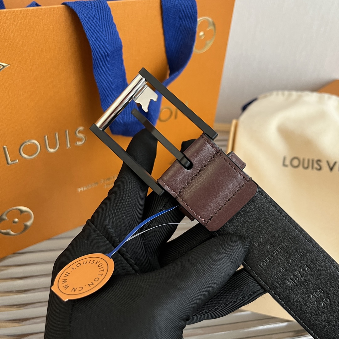 Louis Vuitt*n Men Belt-3.5CM