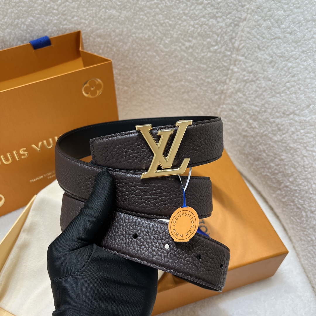Louis Vuitt*n Men Belt-3.5CM