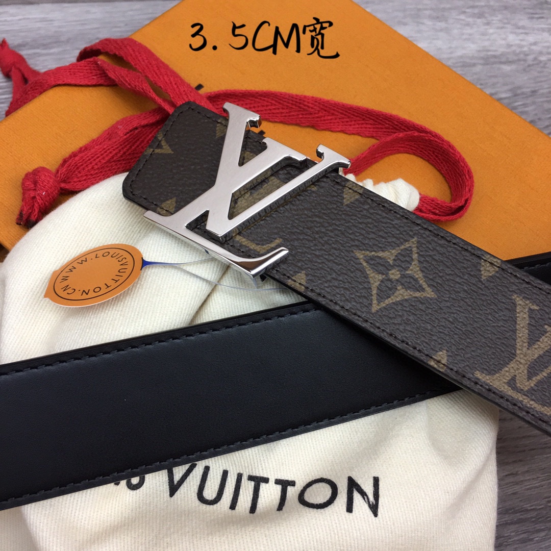 Louis Vuitt*n Men Belt-3.5CM