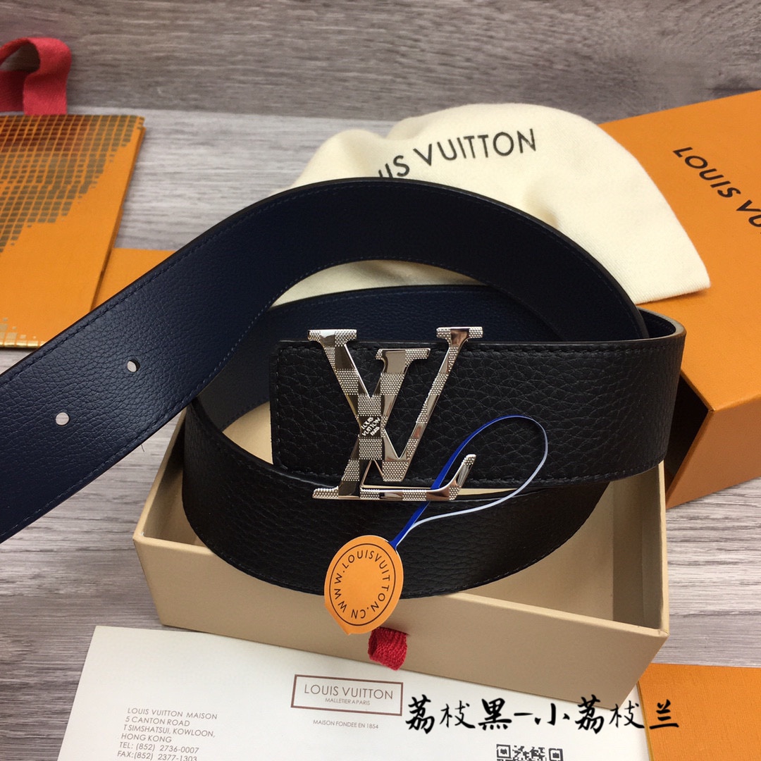 Louis Vuitt*n Men Belt-4CM