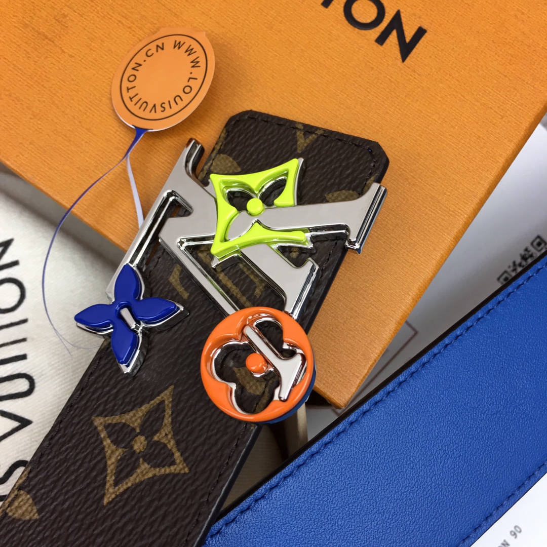 Louis Vuitt*n Men Belt-4CM