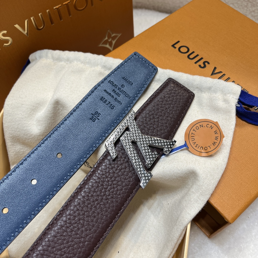 Louis Vuitt*n Men Belt-3.5CM