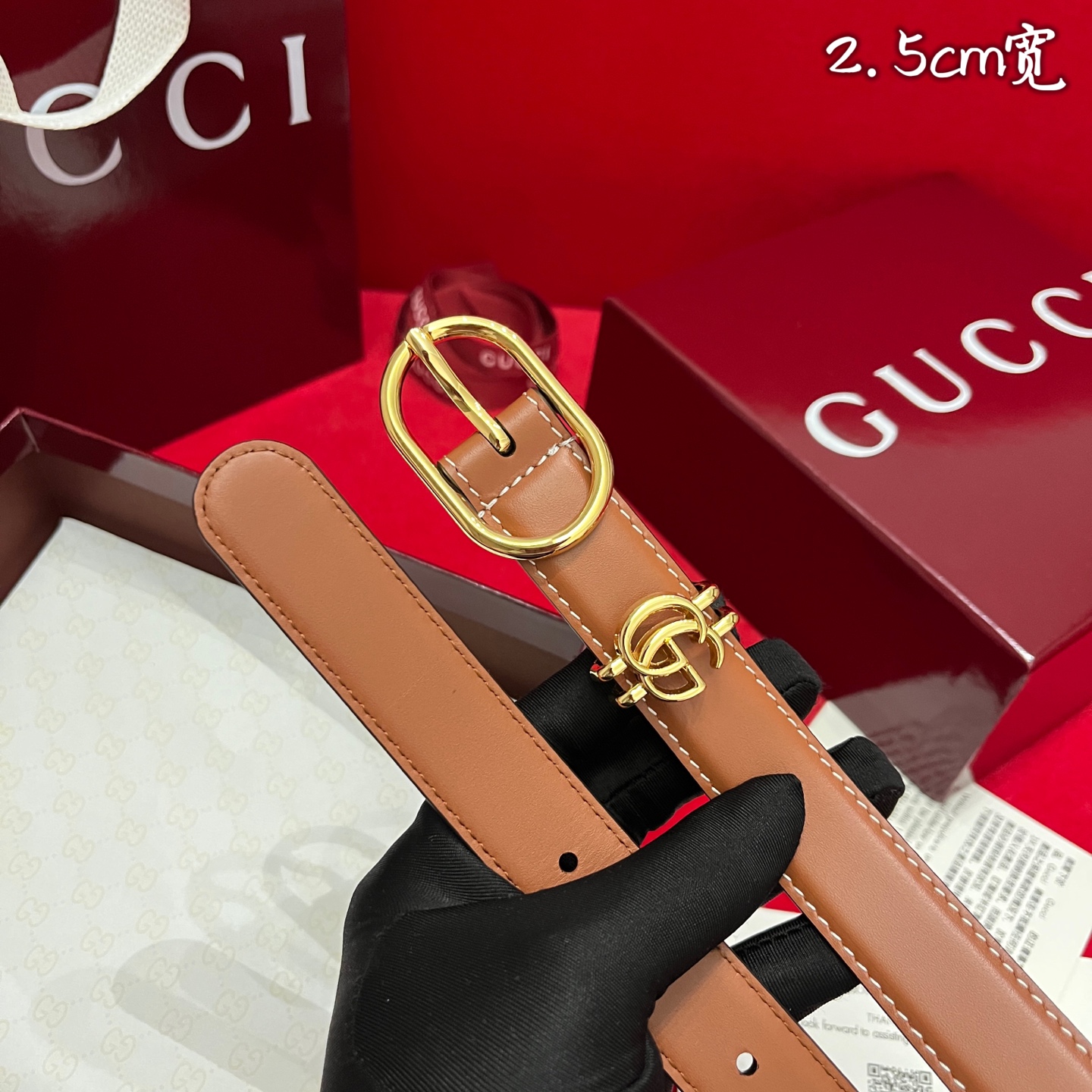 Gucc* Women Belt-2.5CM