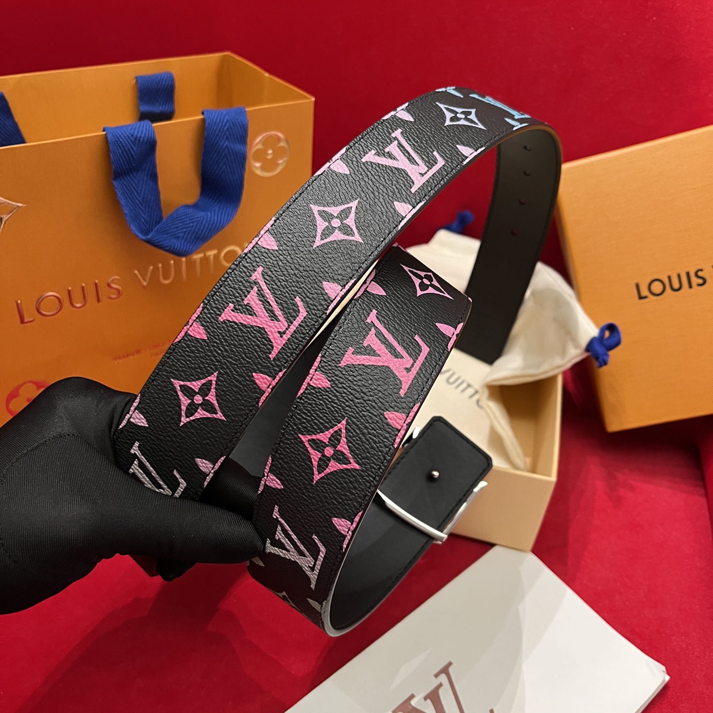Louis Vuitt*n Men Belt-4CM