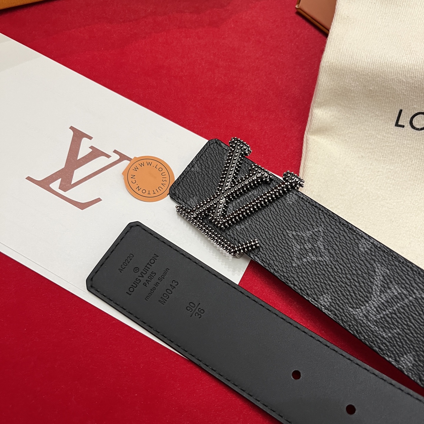 Louis Vuitt*n Men Belt-4CM