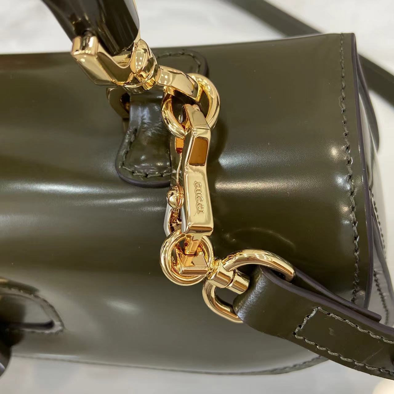 Gucc* Top Handle Bag (26*13*8CM)