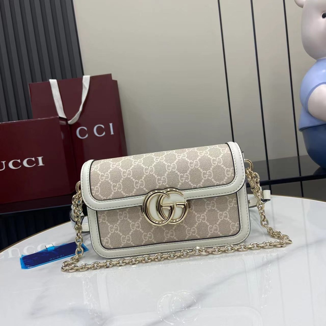 Gucci Go GG Monogram Bag (21.5*14*9CM)