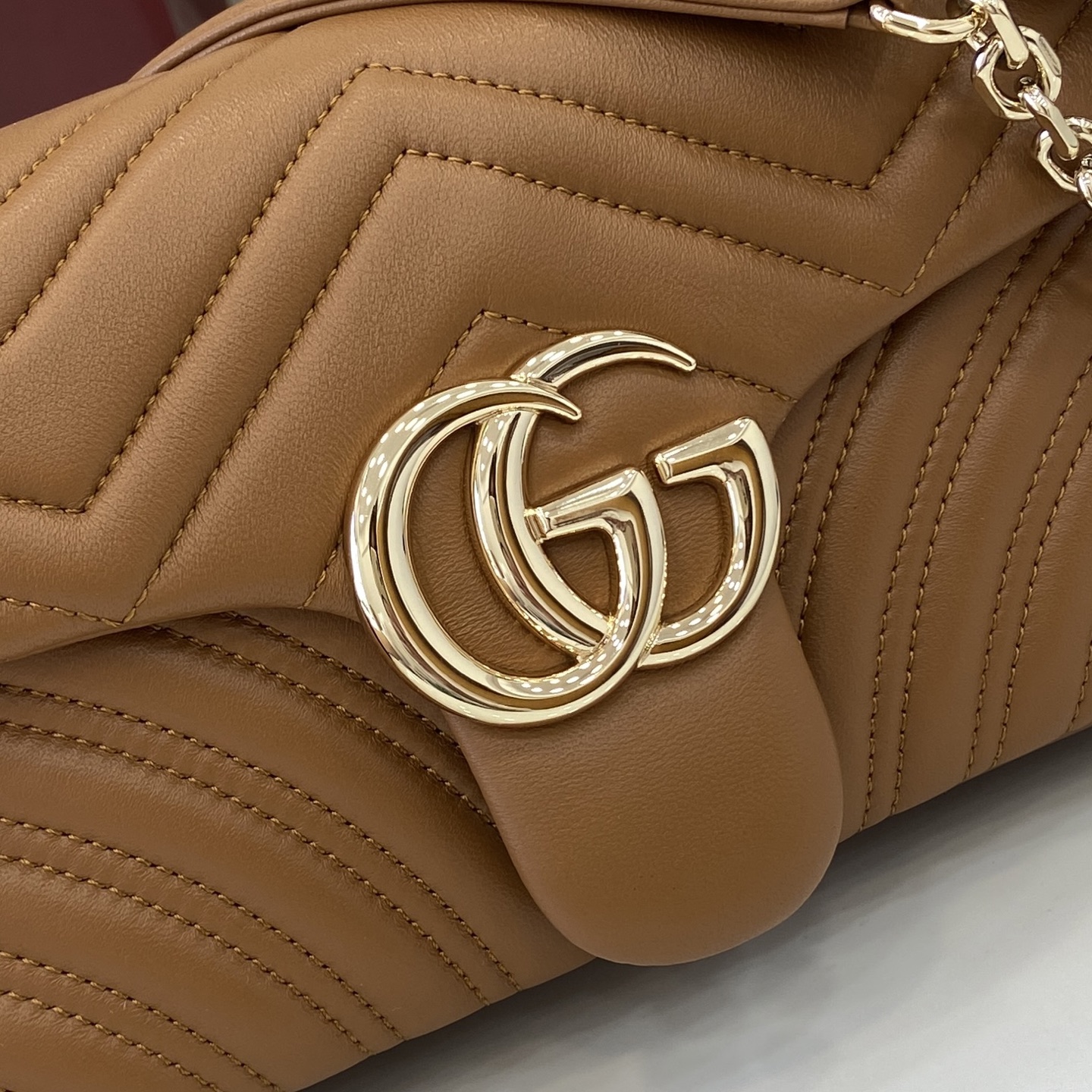 Gucci  Monogram Bag (26*15*7CM)