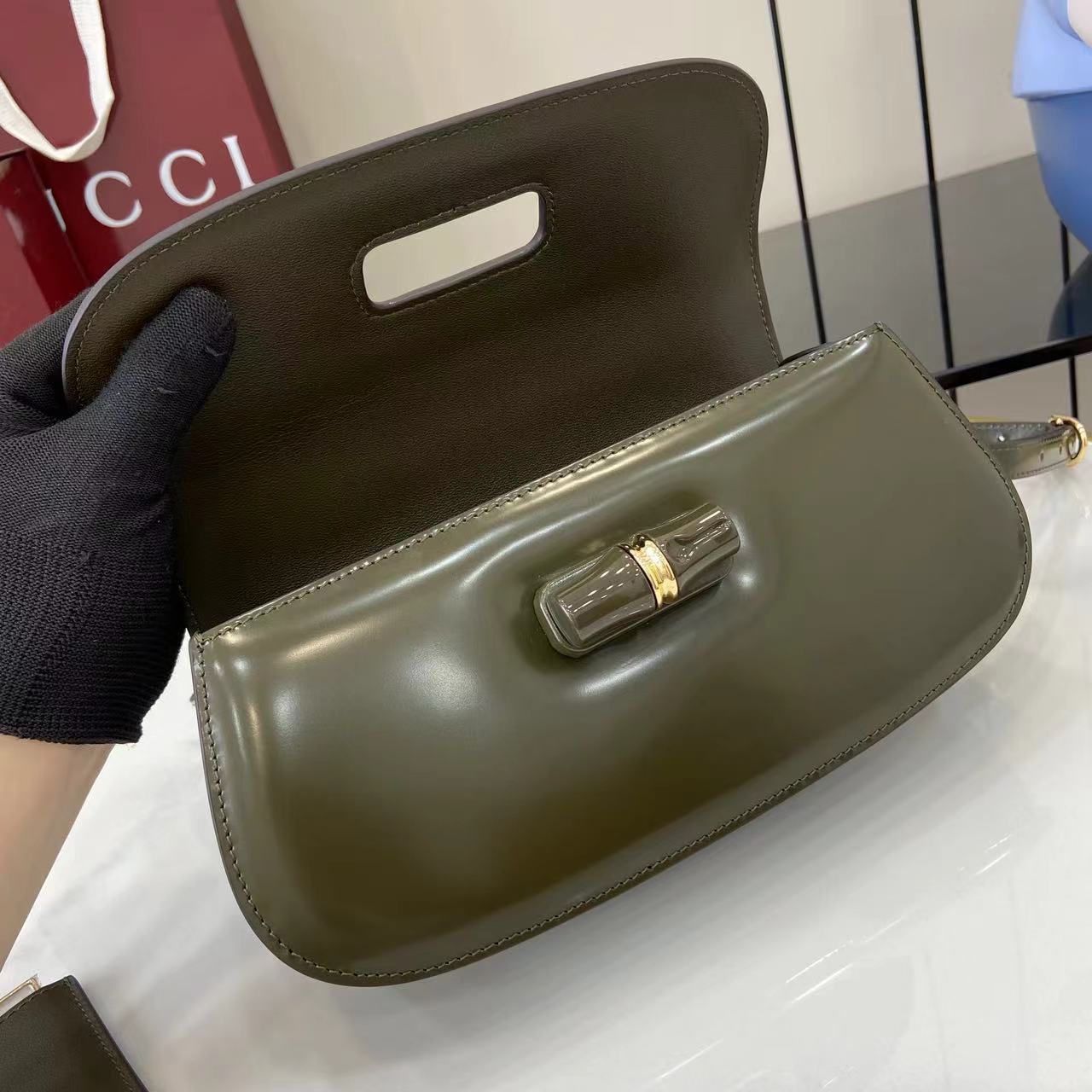 Gucc* Top Handle Bag (26*13*8CM)