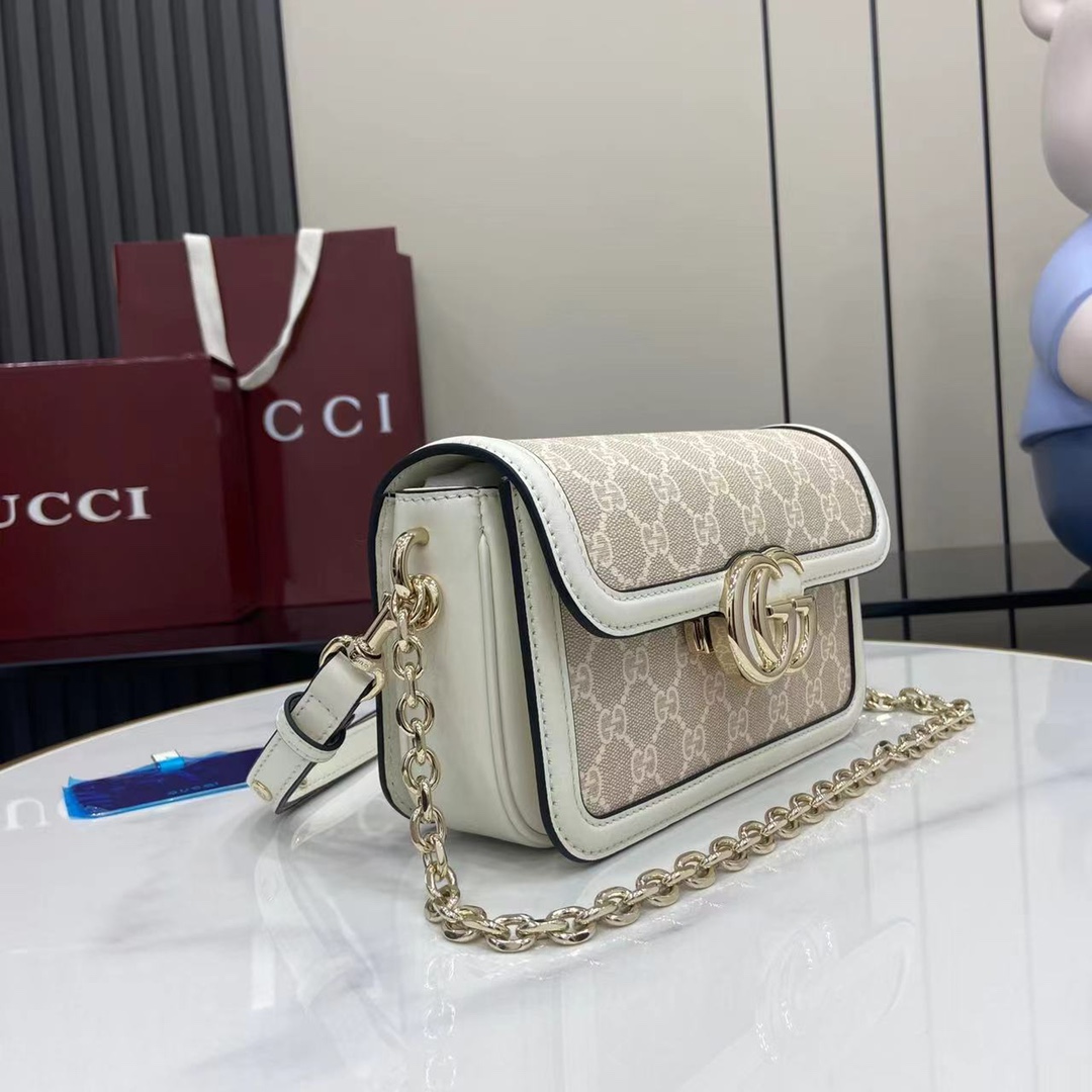 Gucci Go GG Monogram Bag (21.5*14*9CM)