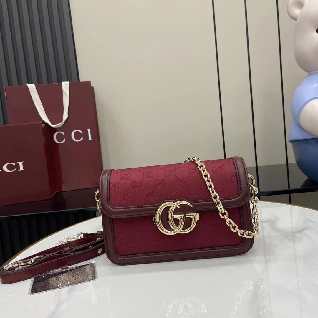 Gucci Go GG Monogram Bag (21.5*14*9CM)