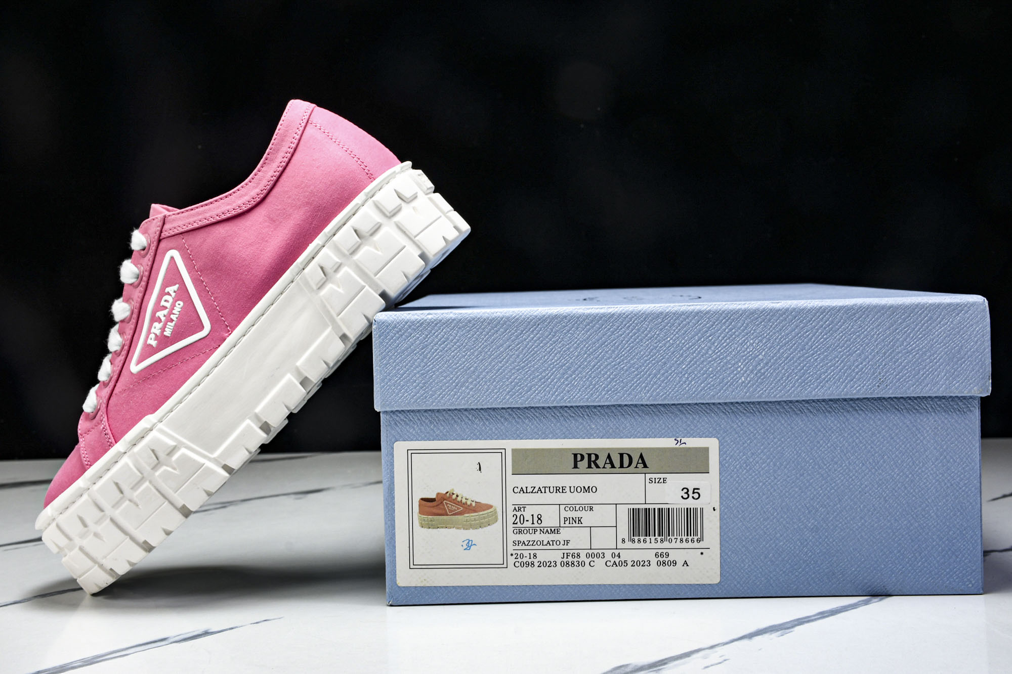 Prad*a Wheel Double Sneakers(EU35-41)