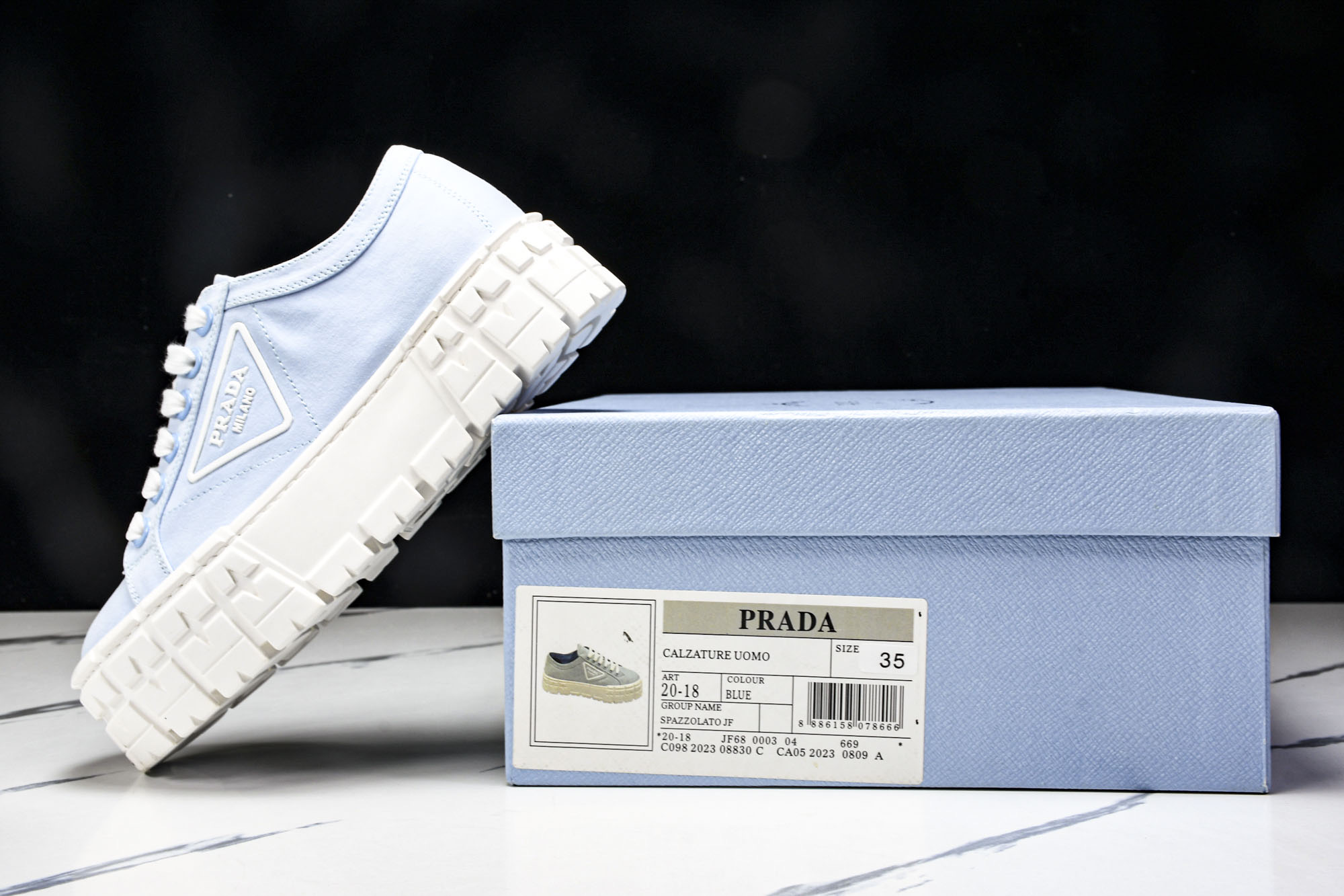 Prad*a Wheel Double Sneakers(EU35-41)