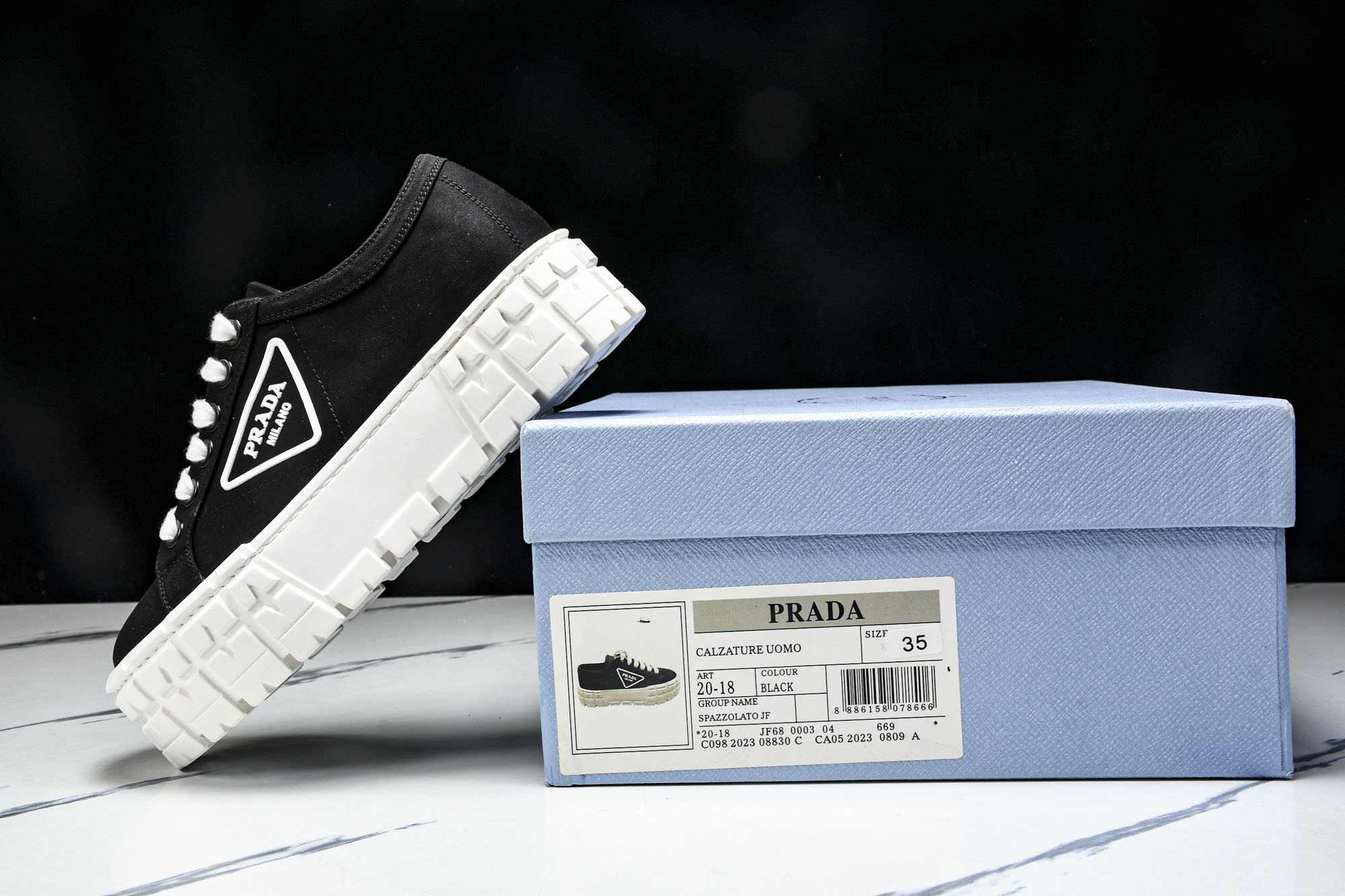 Prad*a Wheel Double Sneakers(EU35-41)