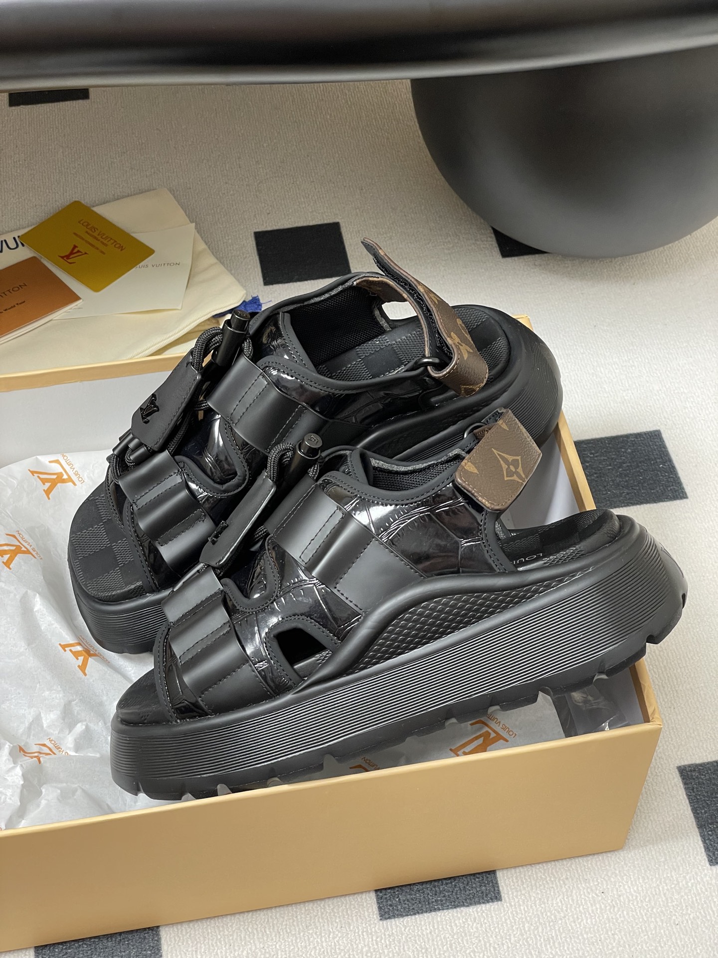 Louis Vuitton Chameleon Sandals-5CM(EU5-42)