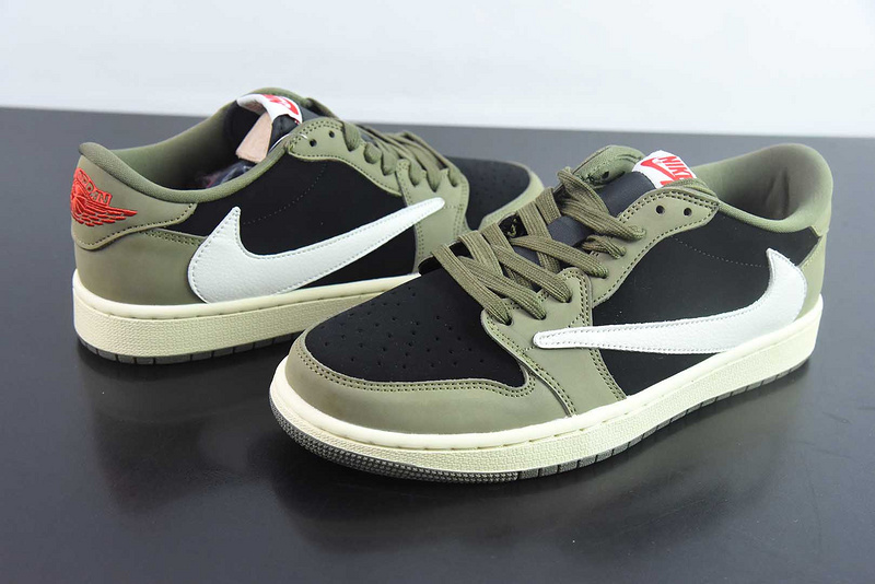 Travis Scott x Air Jordan 1 Low OG “Black Olive”7.0 DM7866-002