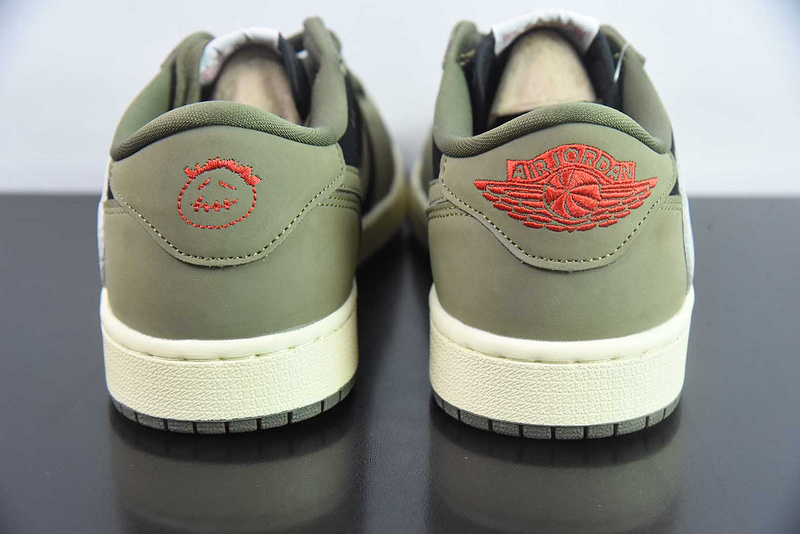 Travis Scott x Air Jordan 1 Low OG “Black Olive”7.0 DM7866-002