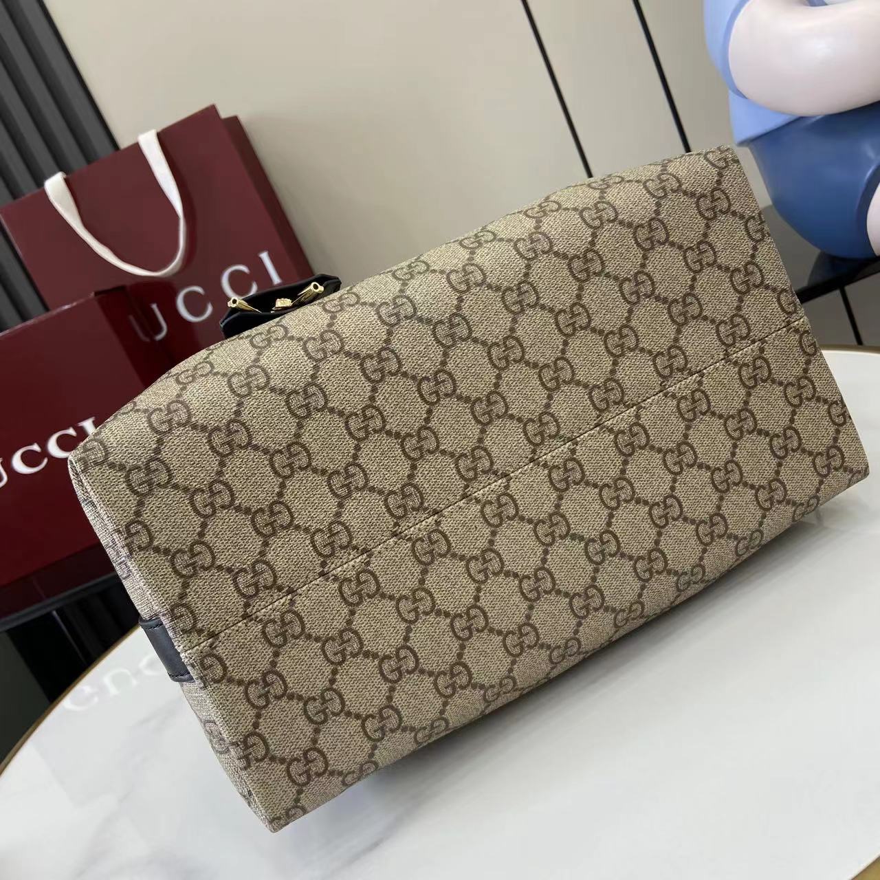 Gucc* Padlock Shoulder Bag(29*23.5*15.5CM)