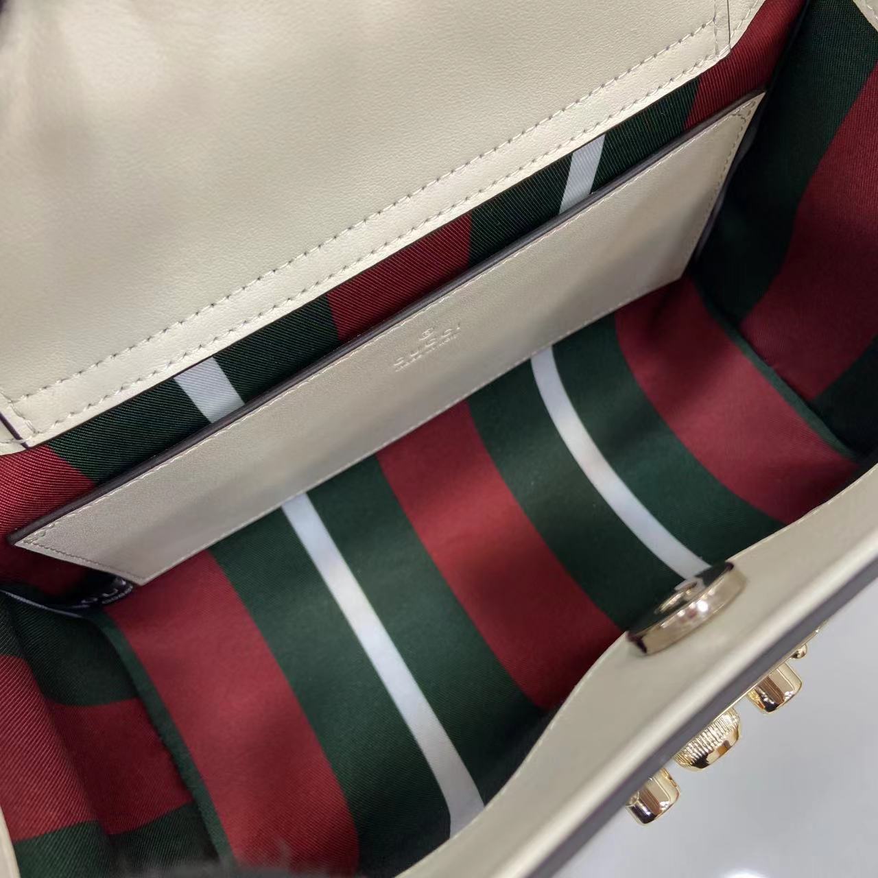 Gucc* Padlock Shoulder Bag(25.5*17.5*10CM)