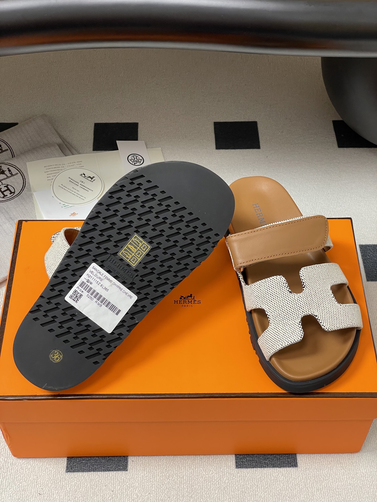 Hermes 2025ss Cheryp Slides(EU35-45)