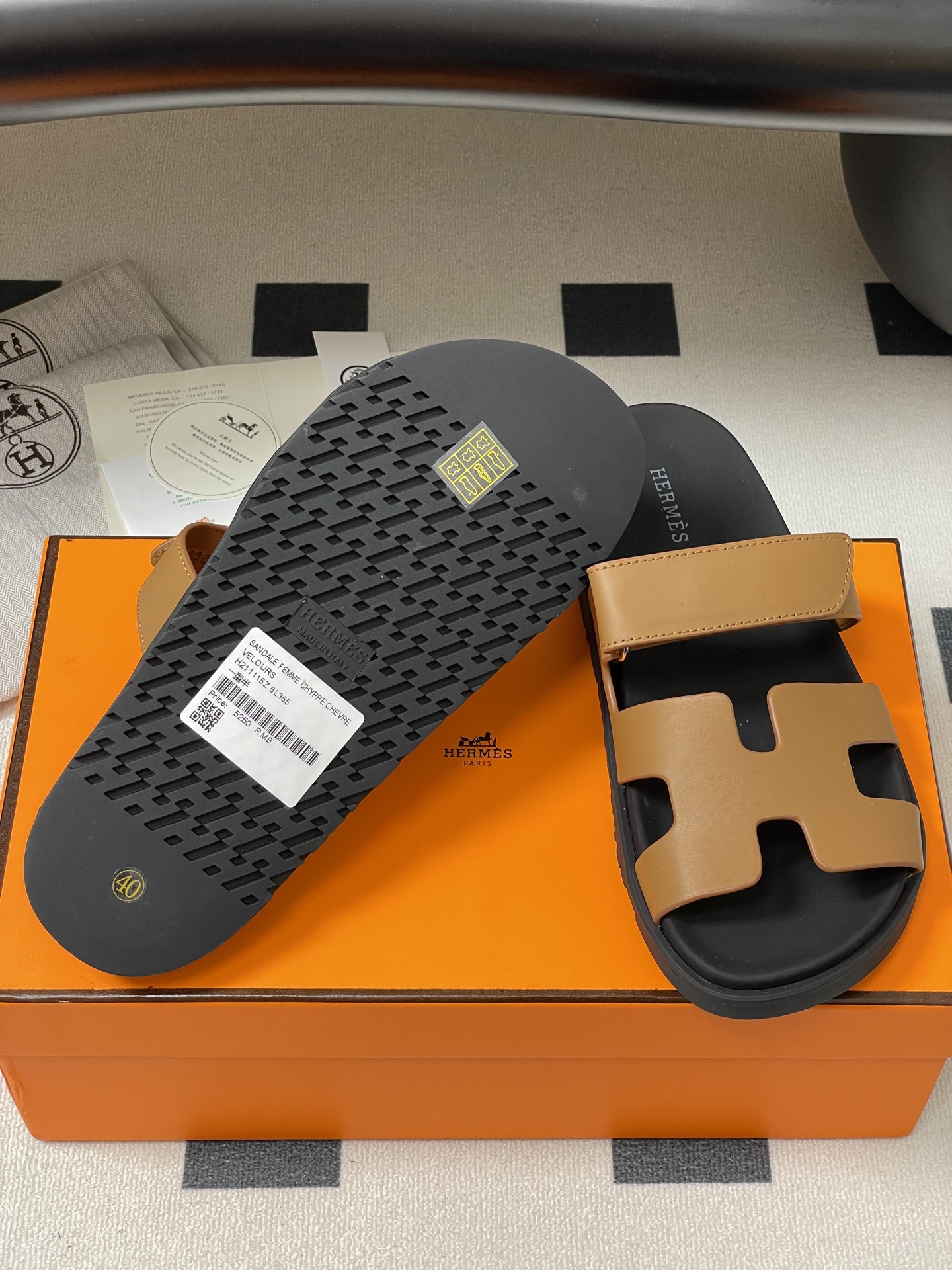 Hermes 2025ss Cheryp Slides(EU35-45)