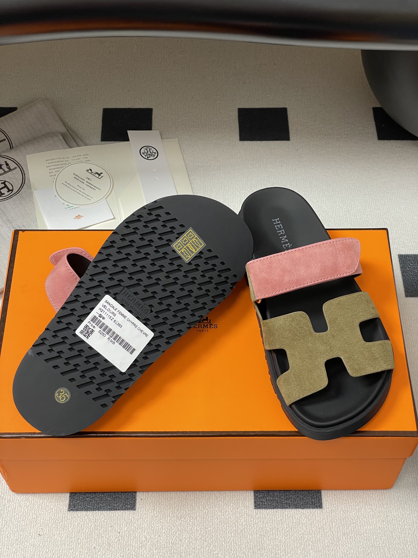 Hermes 2025ss Cheryp Slides(EU35-45)
