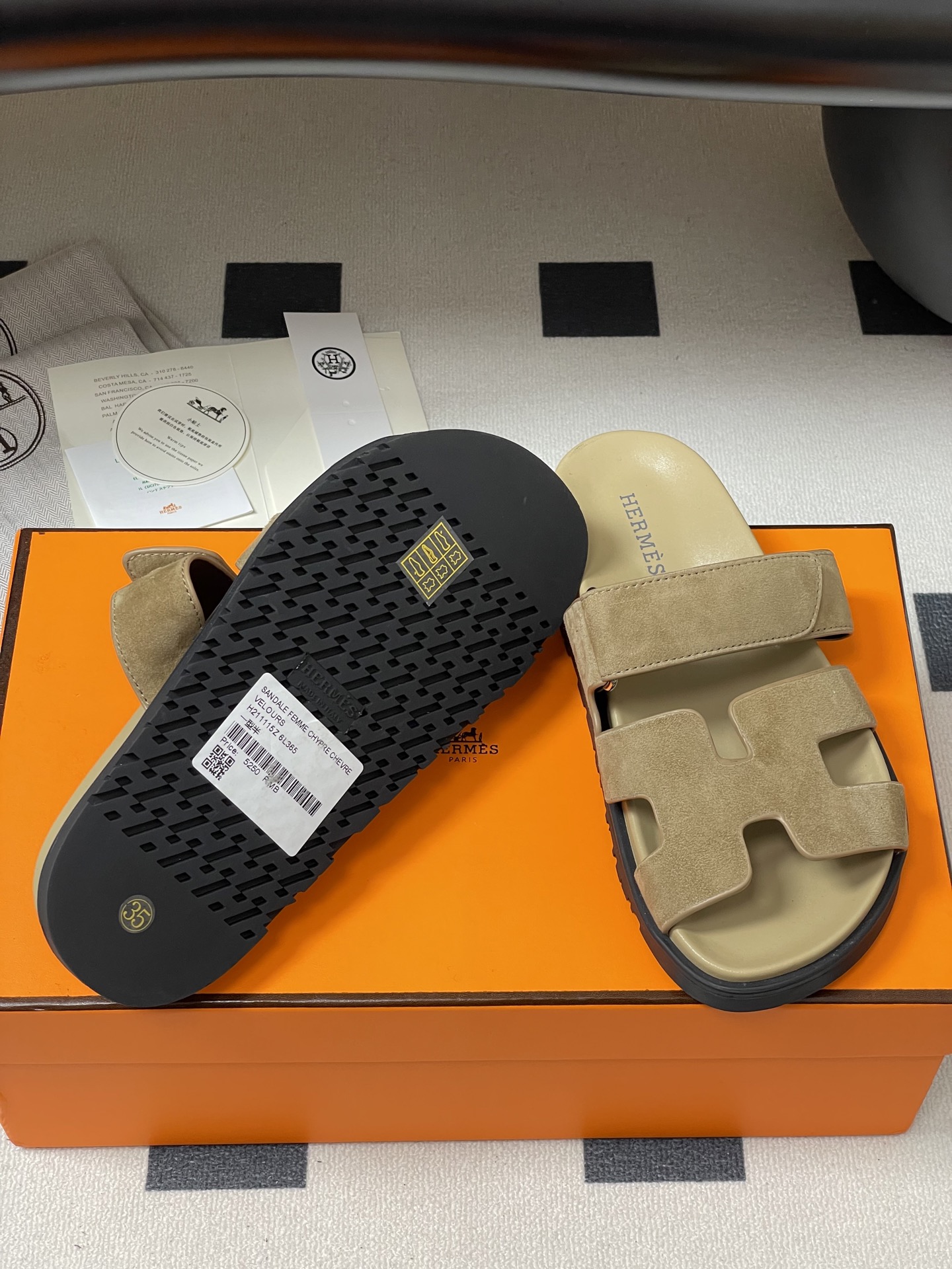 Hermes 2025ss Cheryp Slides(EU35-45)