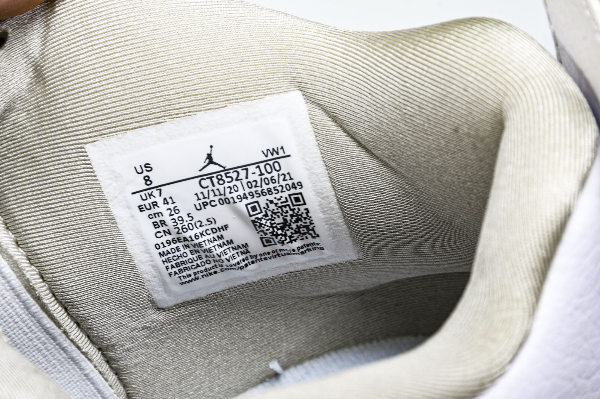 Air Jordan 4“White Oreo”AJ4 CT8527-100