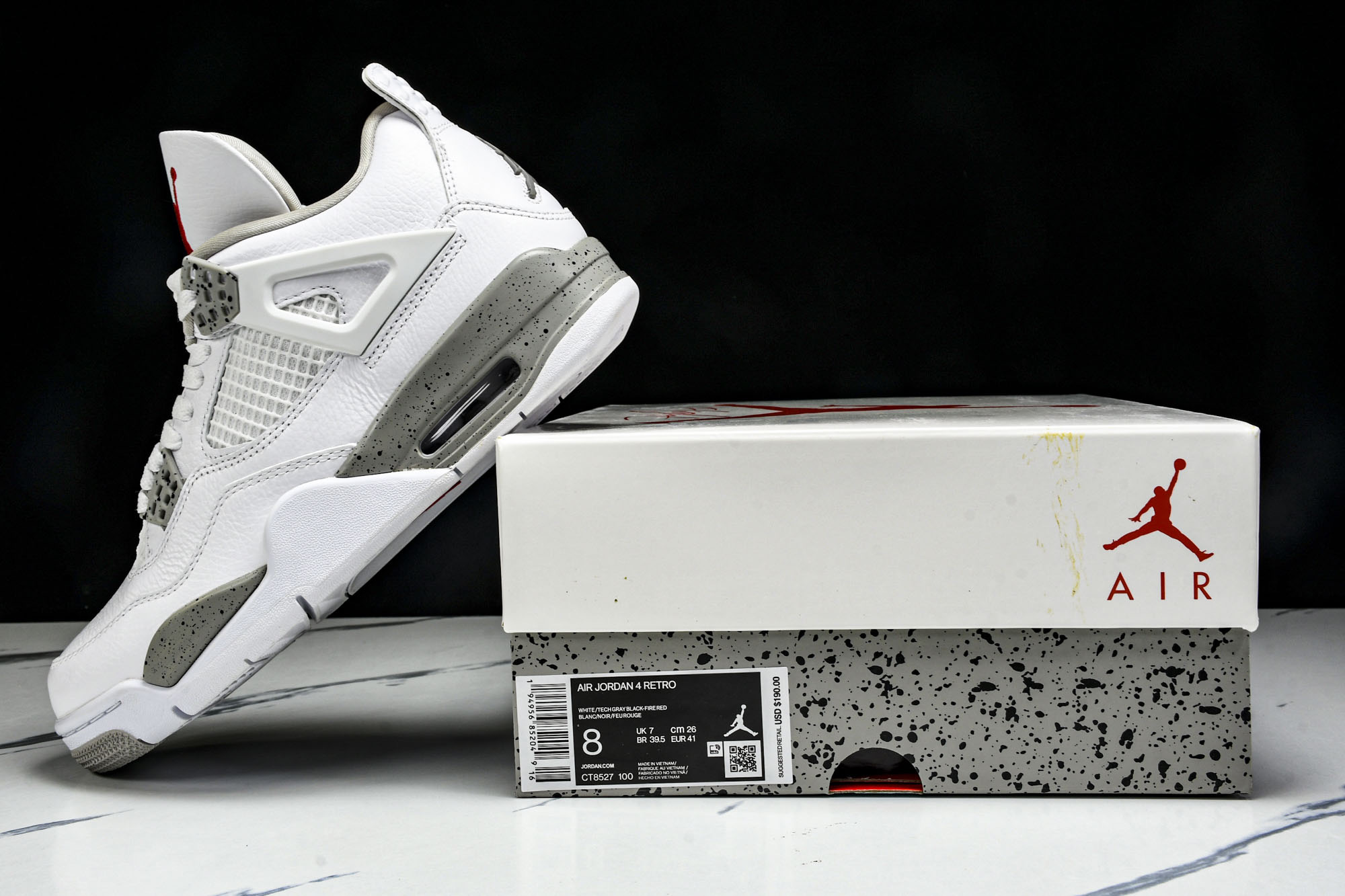 Air Jordan 4“White Oreo”AJ4 CT8527-100
