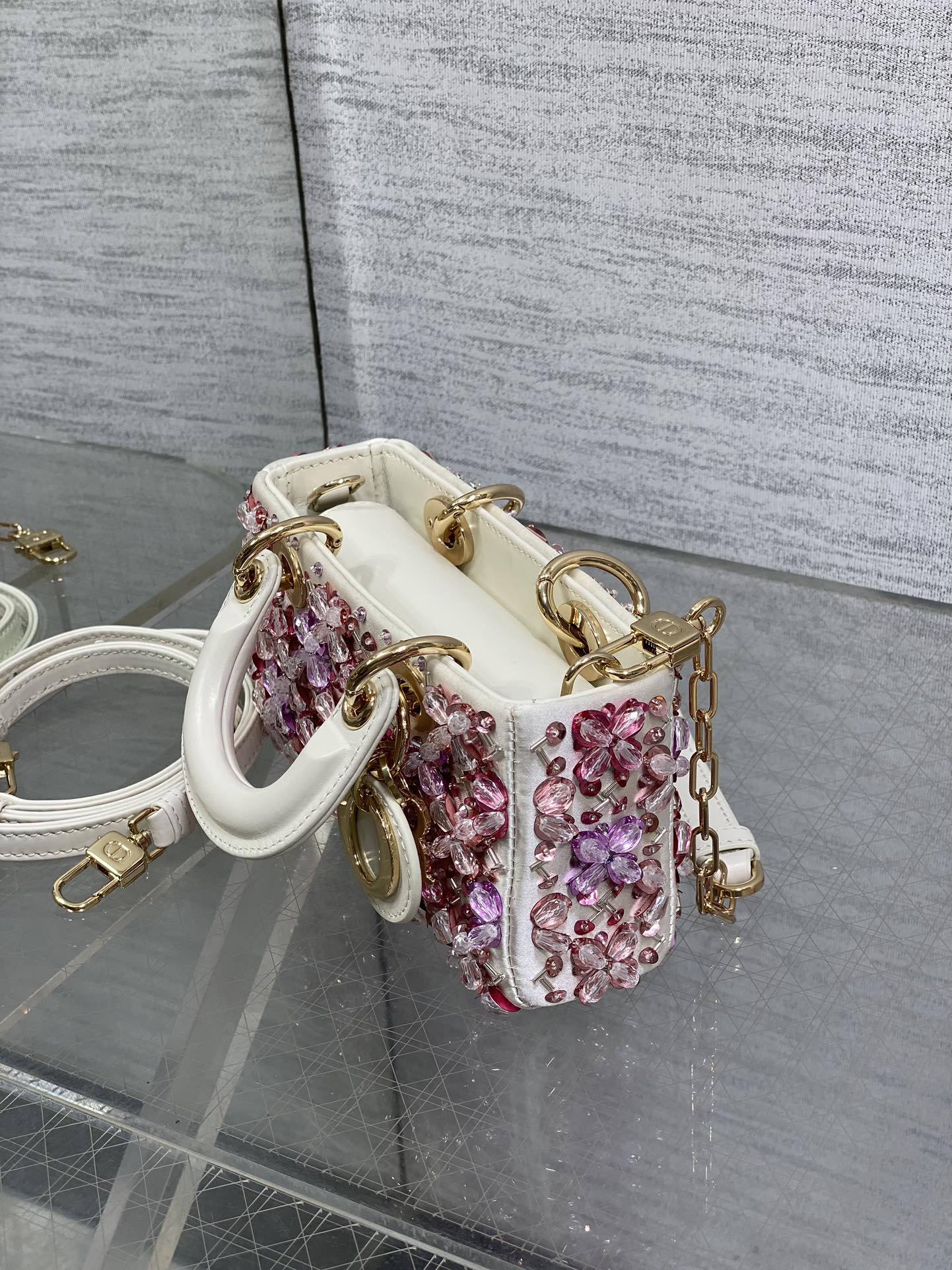 Dio* Lady Dio* Limited Edition Beaded Bag(20CM)