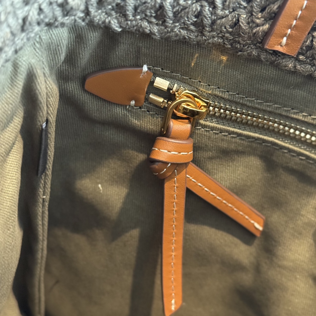 MiuMi* Raffia & Cotton Tote(40*34*16CM）